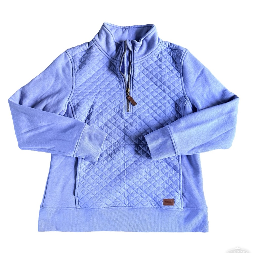 L.L. Bean Blue Quilted Sweatshirt